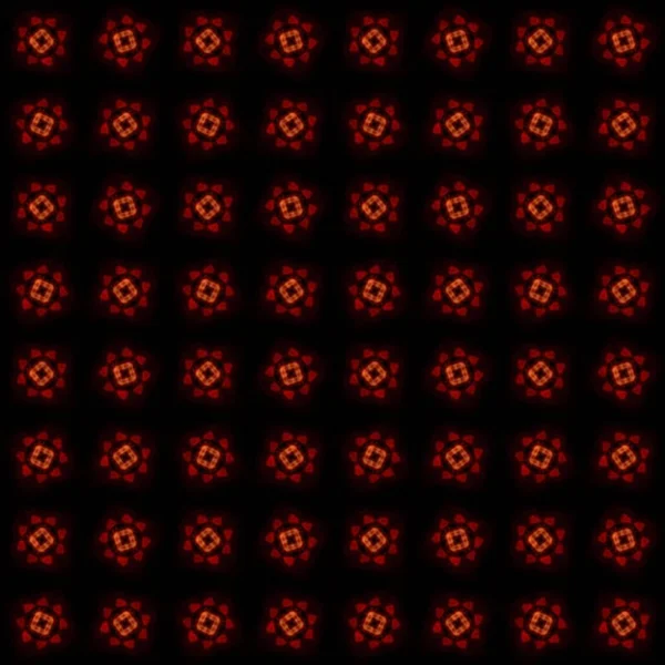 Tekstura Renderowaniem Abstrakcyjnym Czerwonym Wzorem Fraktalnej — Zdjęcie stockowe