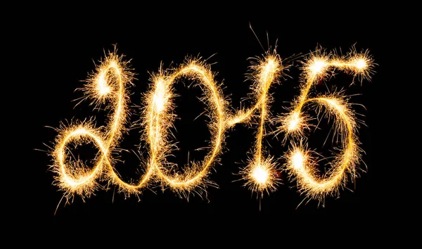 Feliz Año Nuevo 2015 Hizo Una Chispa — Foto de Stock