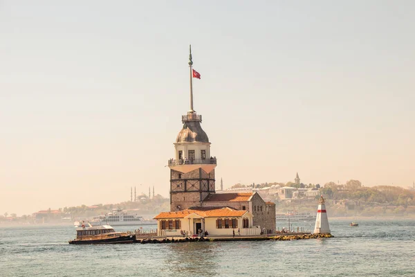 Maidens Tower Located Middle Bosporus — Stock Photo, Image