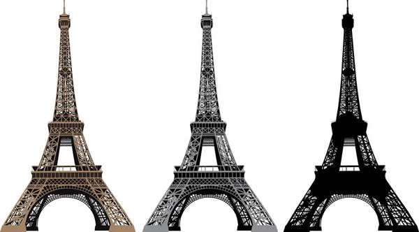 Illustration Eiffel Tower Paris France — Stock Photo, Image