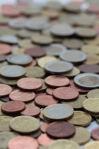 Background Euro Coins Money Heap — Stock Photo, Image