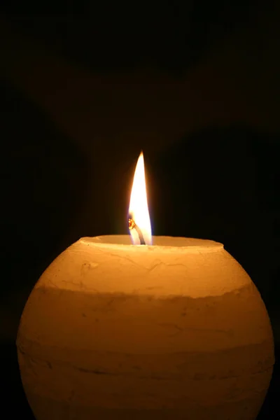 Nahaufnahme Einer Kerze — Stockfoto