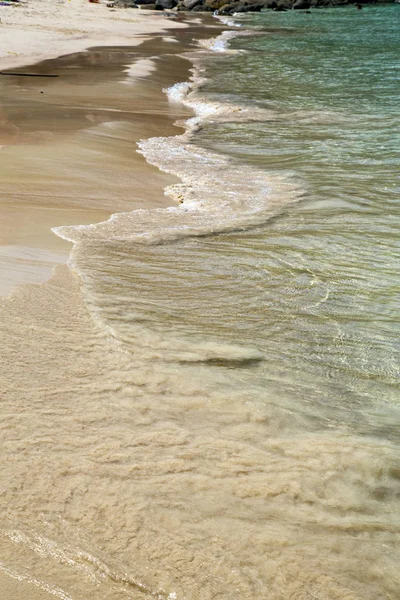 Espuma Abstracta Playa Tailandia Kho Tao Costa Bahía Sur China — Foto de Stock