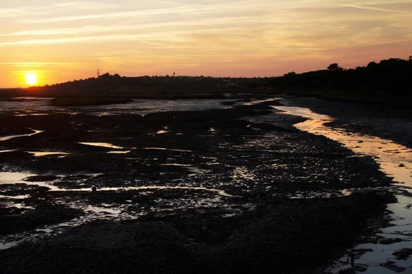 Pemandangan Rawa Alami Algarve Portugal — Stok Foto