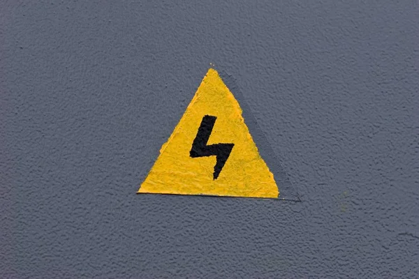 look out! danger, sign of electric current