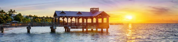 Pier Strandon Key West Florida Amerikai Egyesült Államok — Stock Fotó