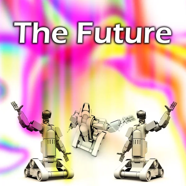 Imagem Sobre Futuro Robótica — Fotografia de Stock