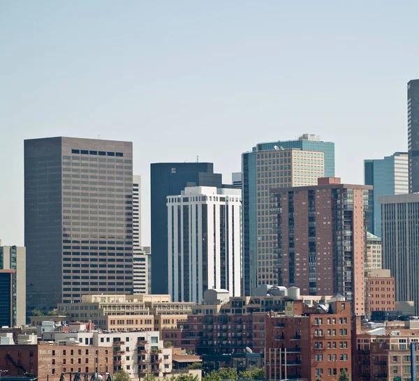 Denver Sky Line Från Väst — Stockfoto