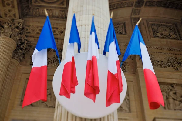 Banderas Francesas Columna Del Panteón — Foto de Stock
