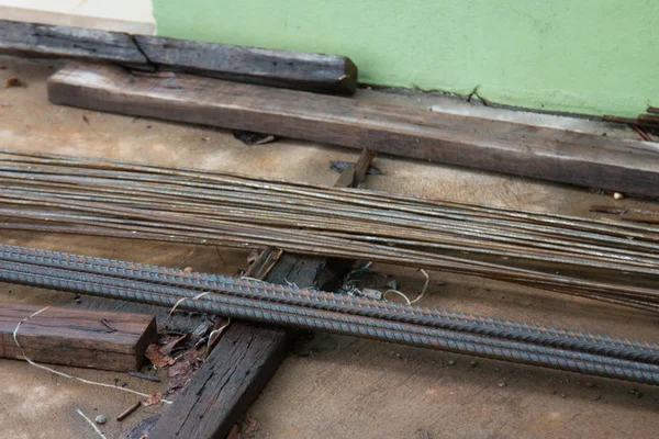 Σίδηρος Που Χρησιμοποιείται Στις Κατασκευές — Φωτογραφία Αρχείου