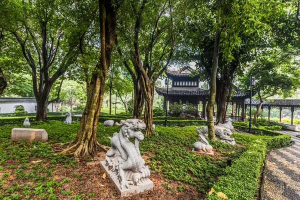 Kinesiska Zodiaken Trädgård Statyer Kowloon Muromgärdade Staden Parkerar Hong Kong — Stockfoto