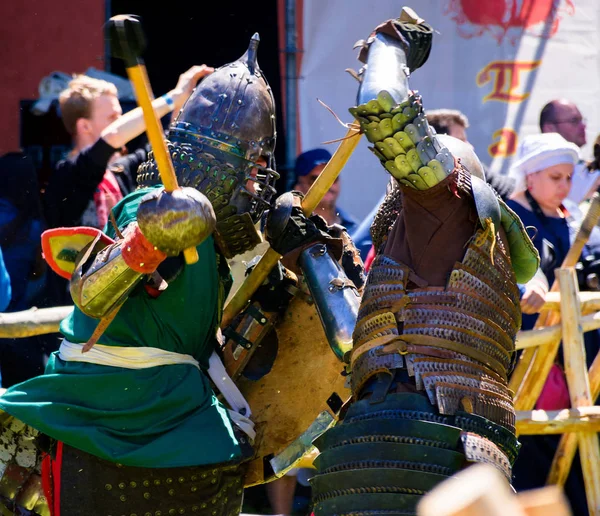 Chynadiyovo Ukraine May 2017 Medieval Culture Festival Silver Tatosh Location — Stock Photo, Image