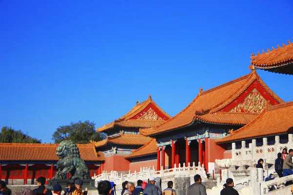 Ναούς Της Απαγορευμένης Πόλης Στο Πεκίνο Της Κίνας — Φωτογραφία Αρχείου