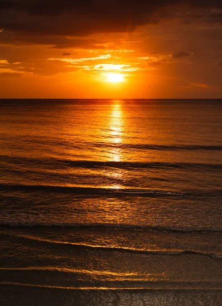 Восход Солнца Море Мягкой Облачной — стоковое фото