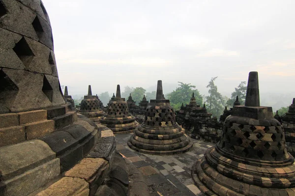 Yogyakarta Daki Borobudur Tapınağı Java Adası Endonezya — Stok fotoğraf