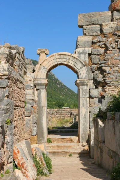 Arch Ruins Uit Efeze Turkije — Stockfoto