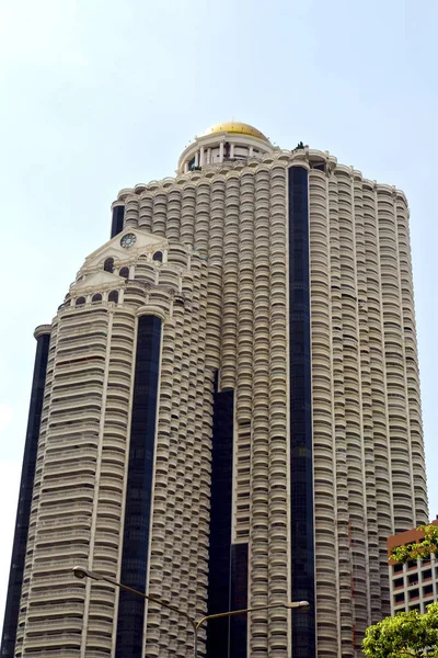 Thailand Bangkok Office District Palats Abstrakt Modern Byggnad Linje Sky — Stockfoto