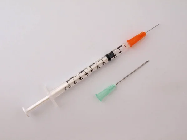 Hypodermische Spuit Needle Gebruikt Voor Immunisatie — Stockfoto