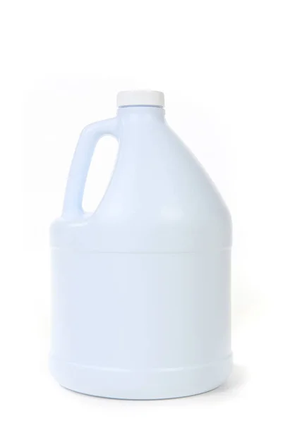 Blank White Bottle Bleach Isolated White Background — Stock Photo, Image