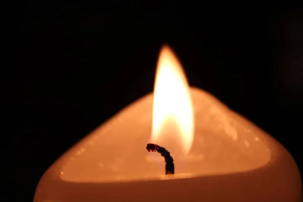 Schöne Kerze Nahsicht — Stockfoto