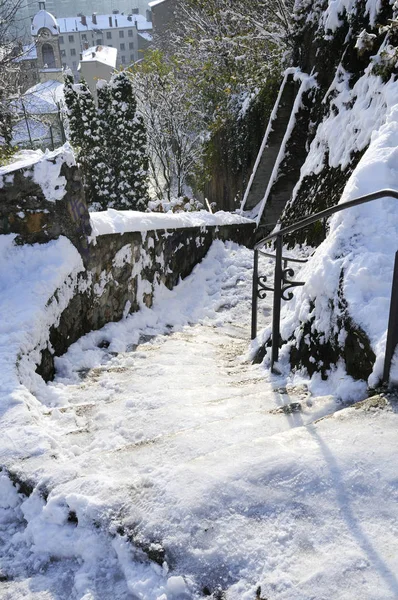 Лионский Круа Русе Зимой — стоковое фото