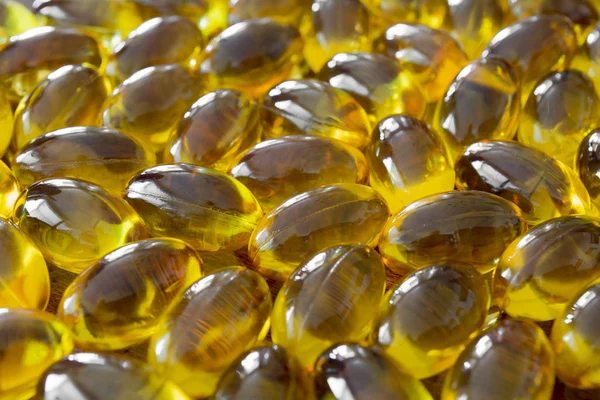 Több Sárga Tablettát Közelről — Stock Fotó