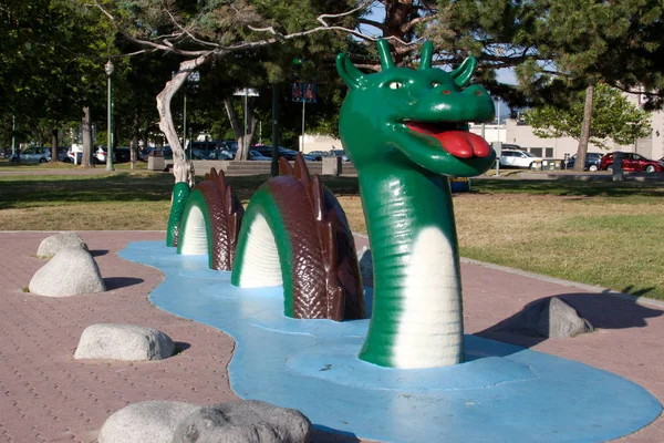 Ogo Pogo Sea Monster Reputed Lake Canada — Stock Photo, Image