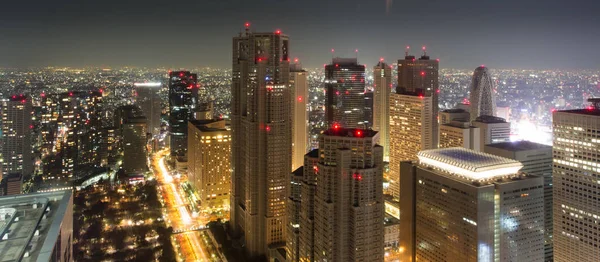 Paesaggio Urbano Incredibile Tokyo Notte Giappone — Foto Stock