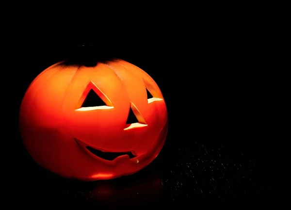 Halloween Nacht Hintergrund Mit Gruseligen Dunklen Und Kürbis Halloween Party — Stockfoto
