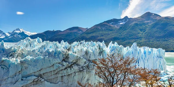 Vista Lateral Glaciar Perito Moreno Patagônia Argentina — Fotografia de Stock