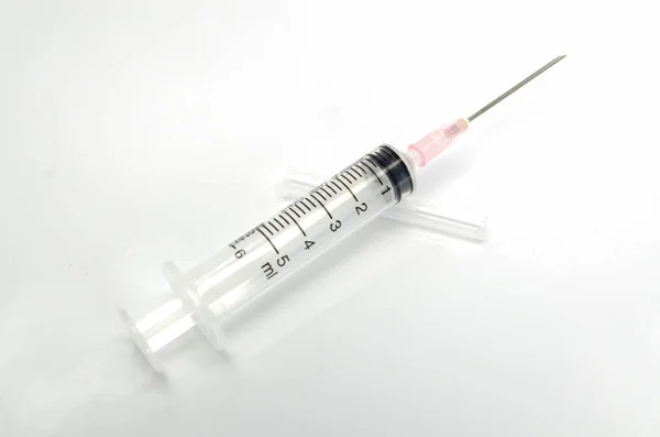 Fairly Standard Design Single Use Syringe Disposable Syringe Chemical Laboratory — Stock Photo, Image