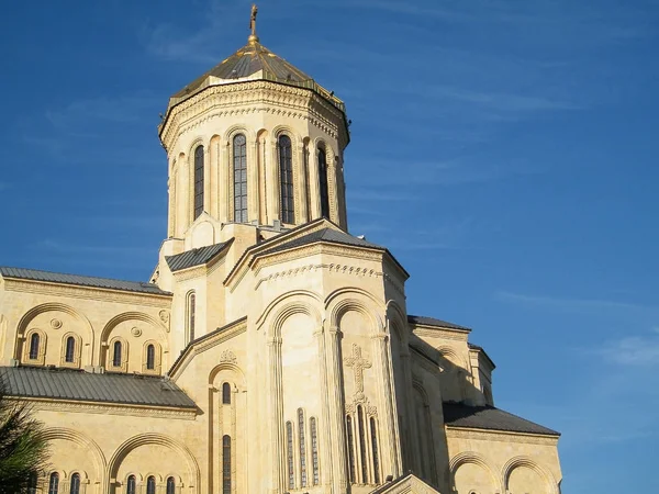 Fachada Catedral Trinity Tbilisi Geórgia — Fotografia de Stock