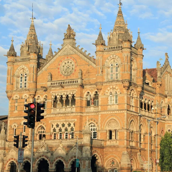 Chhatrapati Shivaji Terminus Korábban Victoria Terminus Unesco Világörökség Része Bombay — Stock Fotó