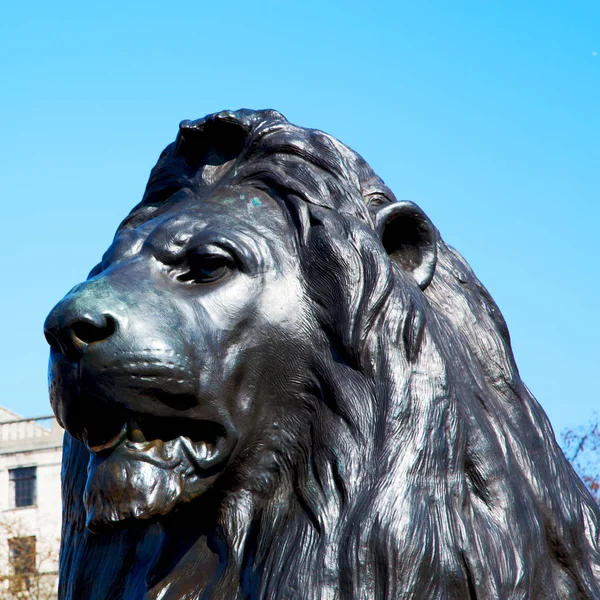 Mármore Estátua Cidade Velha Londres Inglaterra — Fotografia de Stock