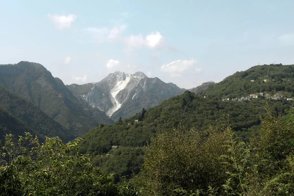 Marmergroeven Apuane Alpen Carrara Toscane Italië — Stockfoto