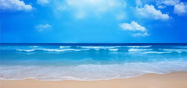 海滩背景的夏季 — 图库照片