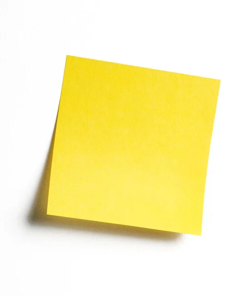Nota Adhesiva Amarilla Con Sombra —  Fotos de Stock