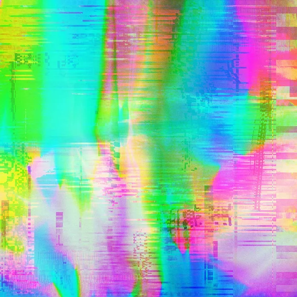 Effetto Immagine Tendenza Stile Glitch Moderno Sfondo Astratto Colorato Gradiente — Foto Stock