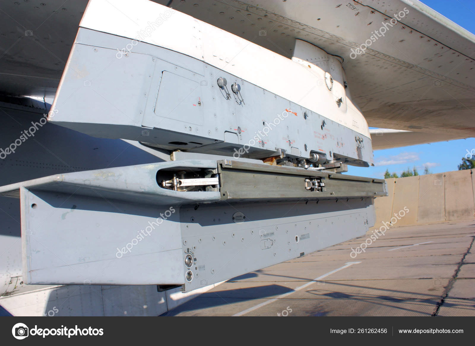 Holder Two Rockets Wing Plane Changeable Geometry Wing Stock Photo C Yayimages