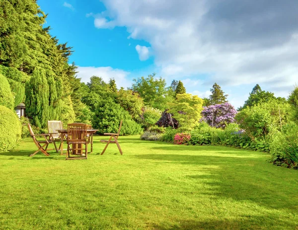 Jardin Anglais Fin Été — Photo