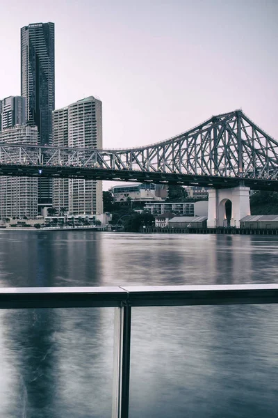 Iconic Story Bridge Tarde Brisbane Queensland Austrália — Fotografia de Stock