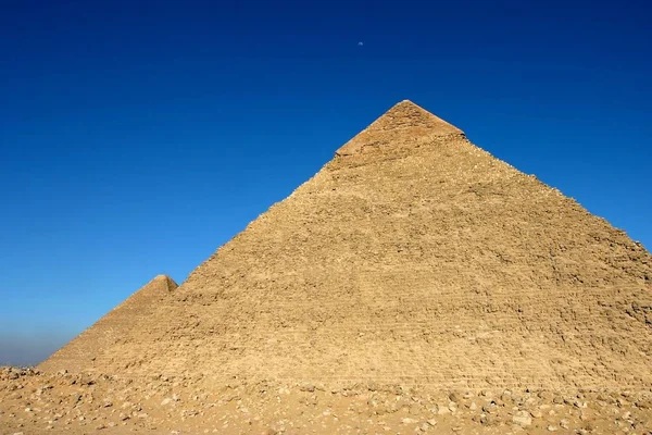 Giza Pyramiden Mit Blauem Himmel — Stockfoto