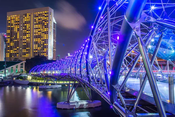 Singapore Skyline Vista Marina Bay — Fotografia de Stock