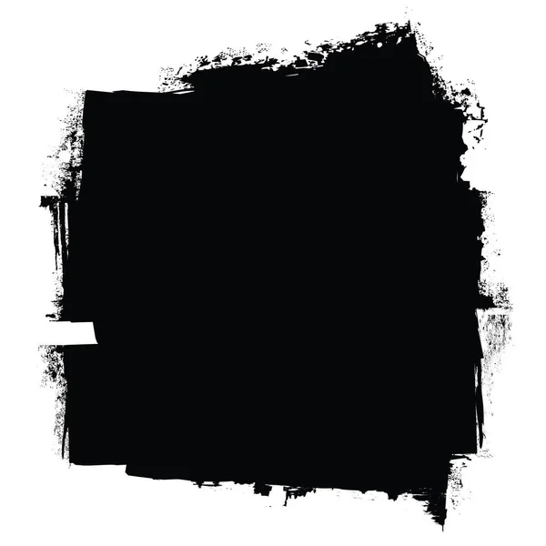 黒グランジ ローラー マーク インク効果の背景を持つ — ストック写真