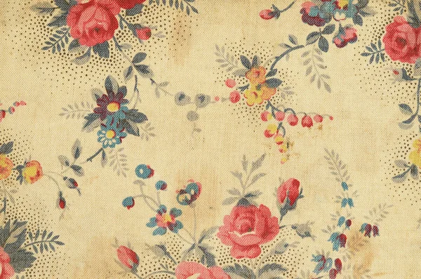 Vintage Floral Decor Fabric — Φωτογραφία Αρχείου