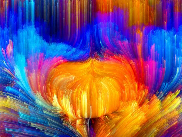Färger Bloom Serie Arrangemang Fraktal Färg Texturer Föremål För Fantasi — Stockfoto