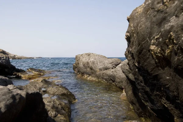 Roca Costa Mediterránea — Foto de Stock
