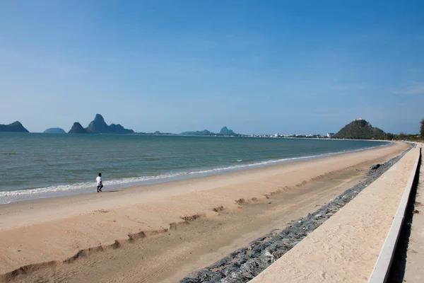 Los Chicos Playa Están Jugando Prachuap Khiri Khan Tailandia —  Fotos de Stock