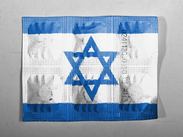 Israël Israëlische Vlag Geschilderd Pillen — Stockfoto