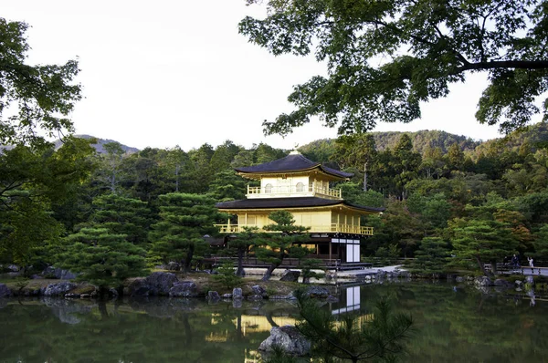 Kinkakuji Ναό Γνωστός Και Χρυσή Pavillon Στο Κιότο Ιαπωνία — Φωτογραφία Αρχείου